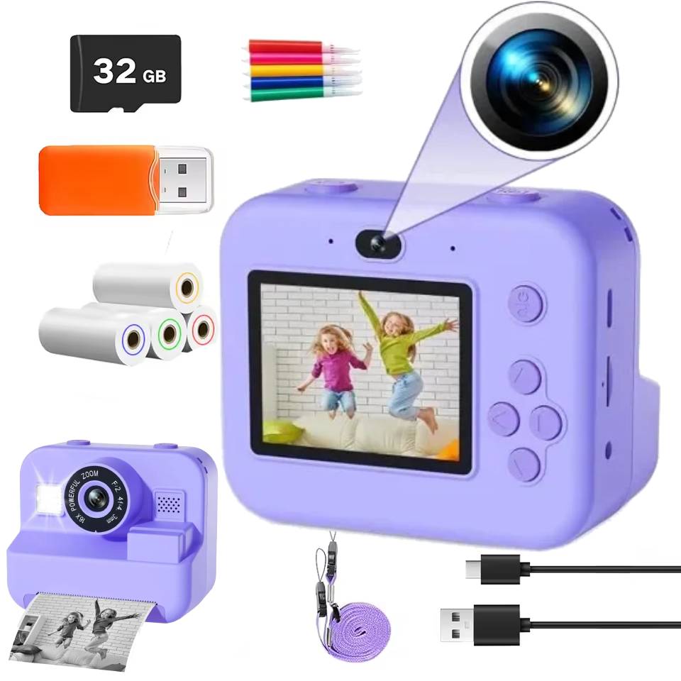 Kids Educational Videos - Mini cámara de vídeo Digital para