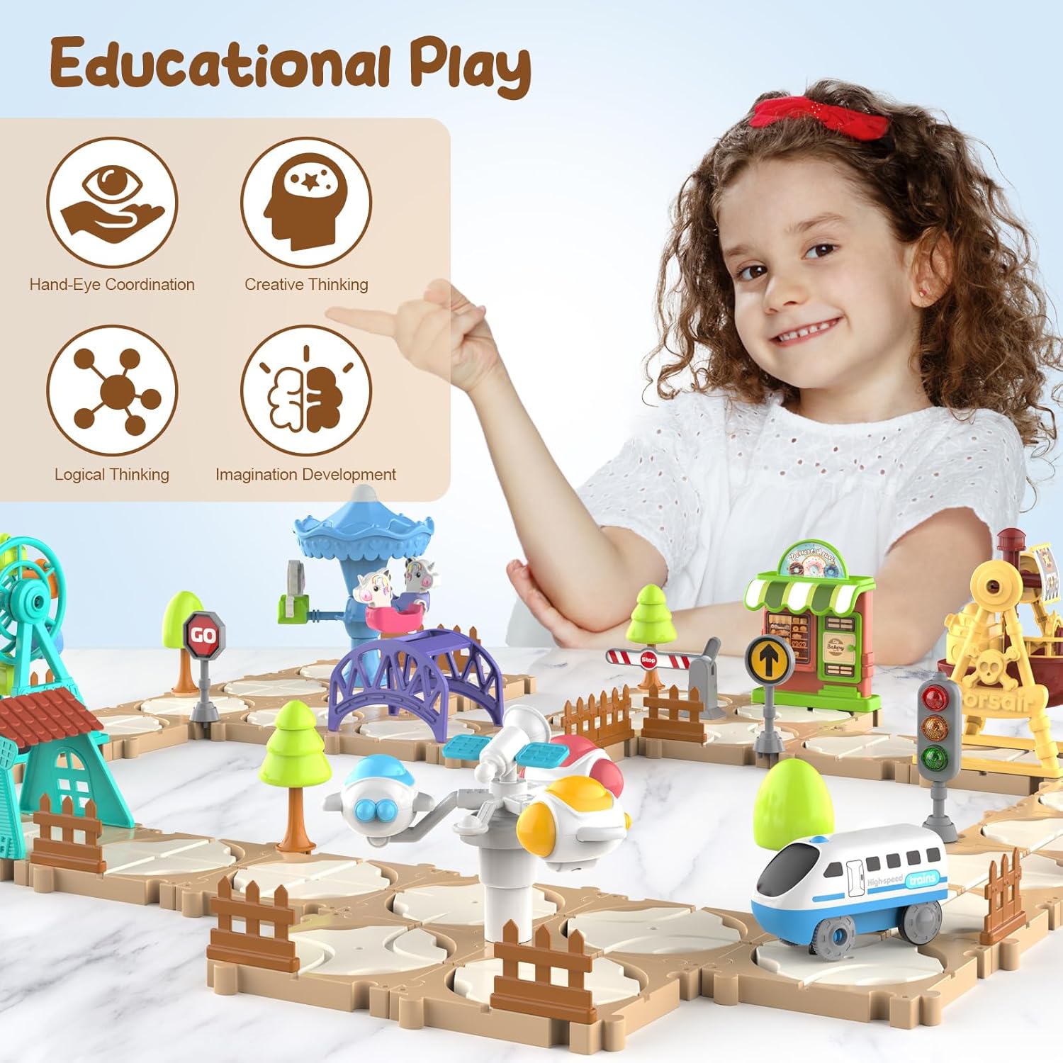 Set de Pista de Carreras de Co - Game Educational For Kids Free reseña y precio