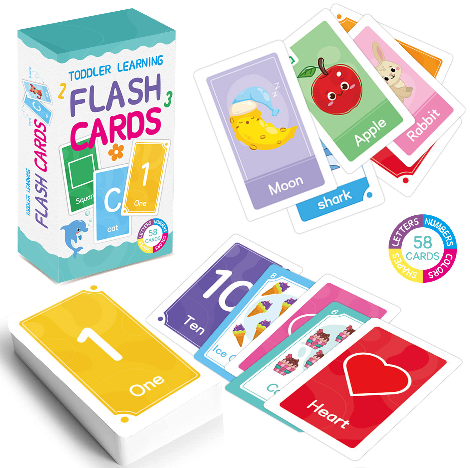 58 Uds. Tarjetas didácticas de - Game Educational For Kids Free reseña y precio